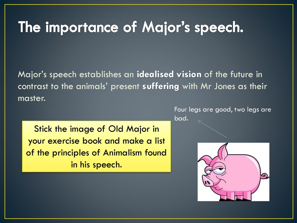 old majors speech