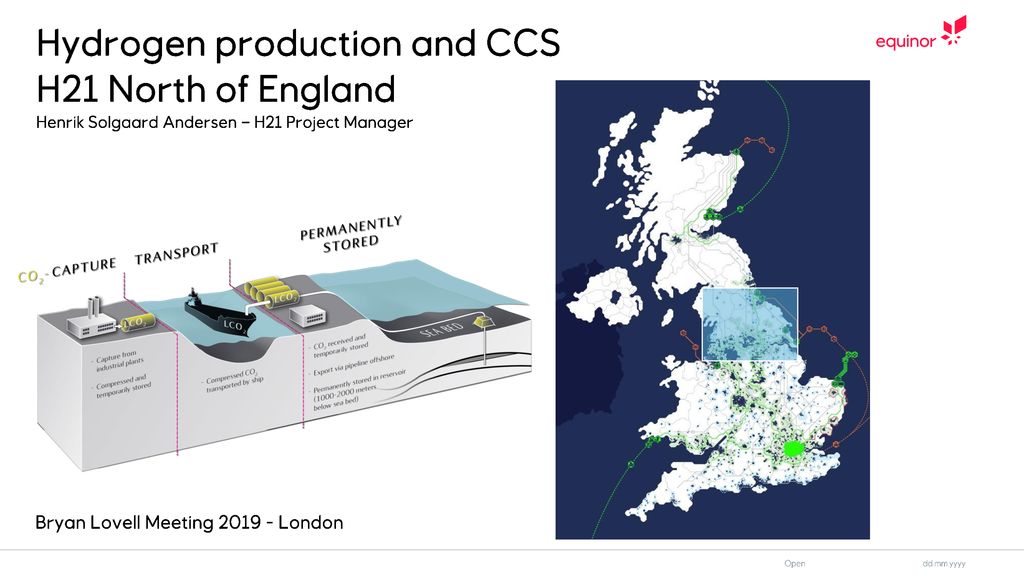 Hydrogen production and CCS H21 North of England Henrik Solgaard ...