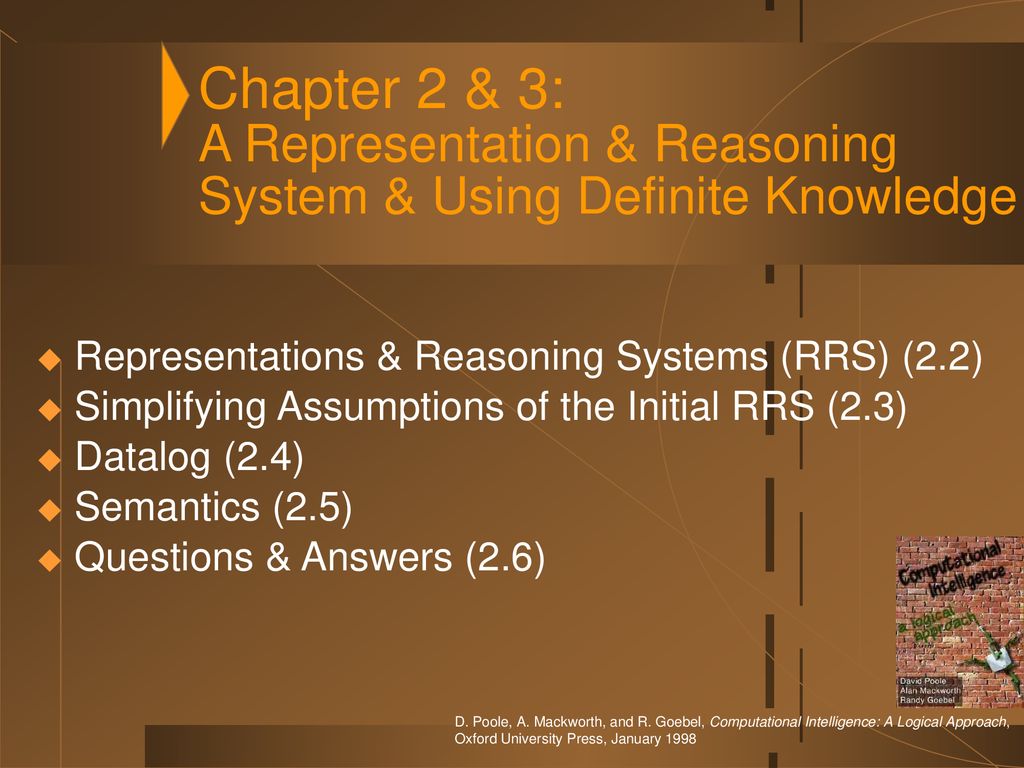 Representations & Reasoning Systems (RRS) (2.2) - ppt download