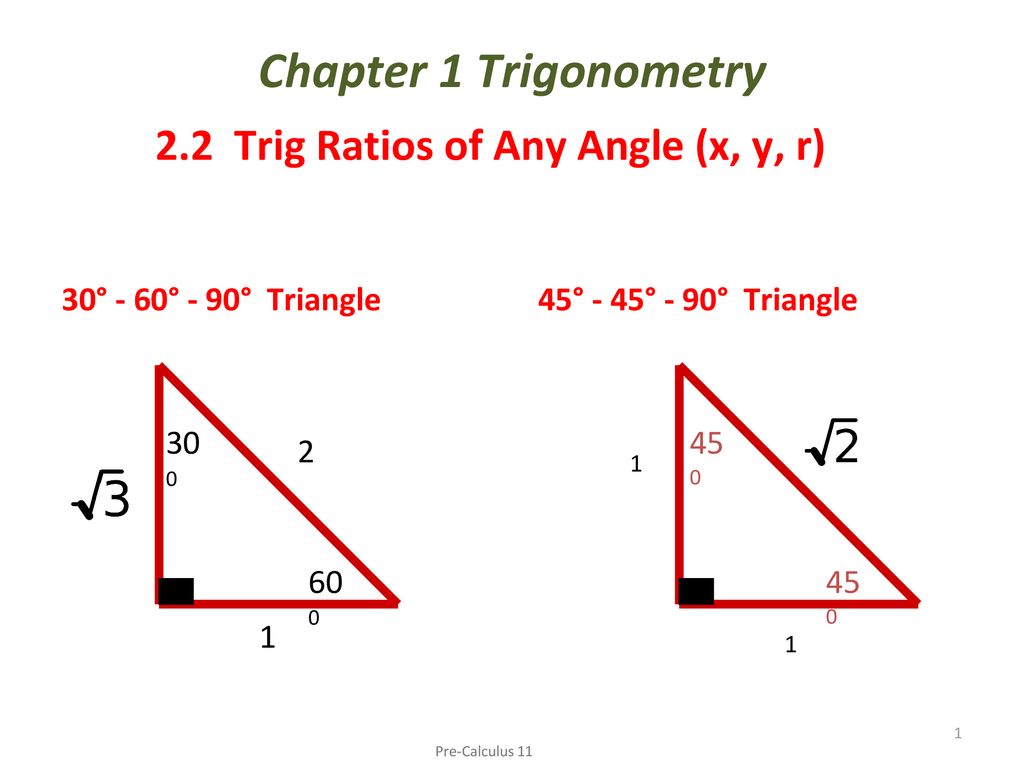 2 2 Trig Ratios Of Any Angle X Y R Ppt Download 2 2 Trig Ratios Of Any Angle X Y R Ppt Download