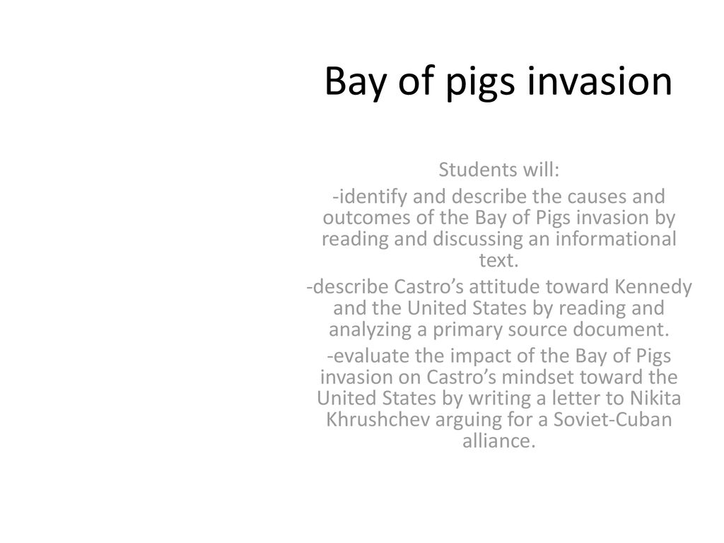 bay of pigs research paper
