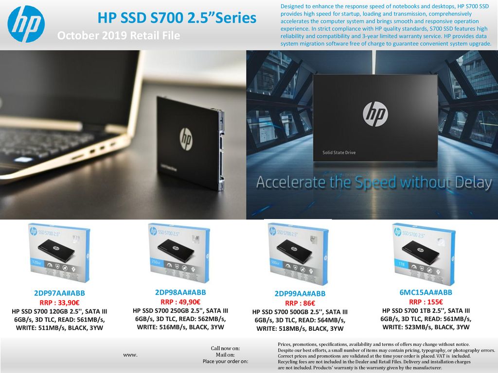 HP SSD S ”Series October 2019 Retail File 2DP97AA#ABB - ppt download