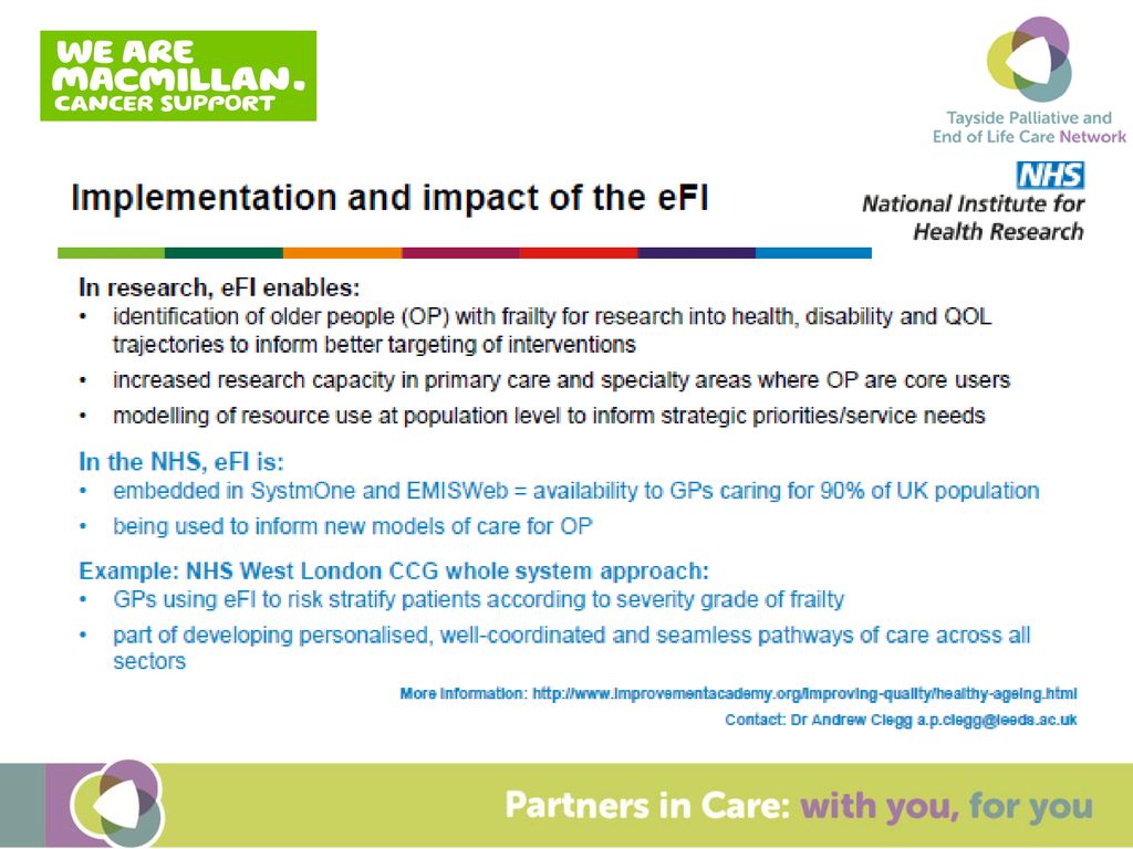 Perspectives on palliative care - frailty - ppt download