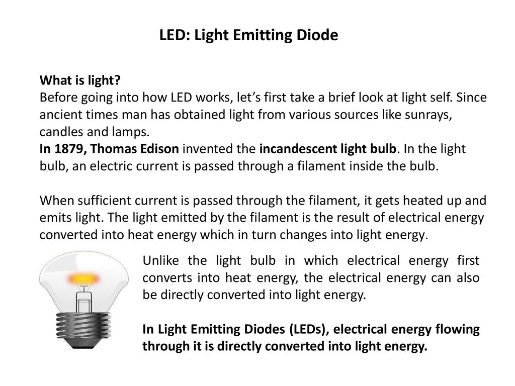 LED: Light Emitting Diode - ppt download