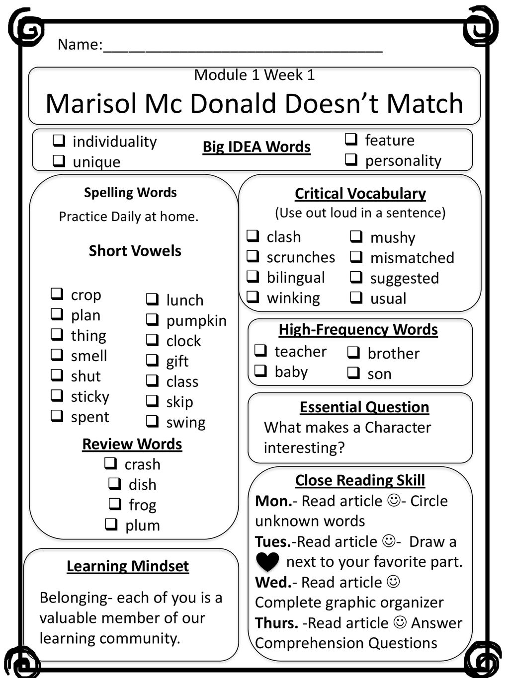 Marisol Mc Donald Doesn't Match - Ppt Download