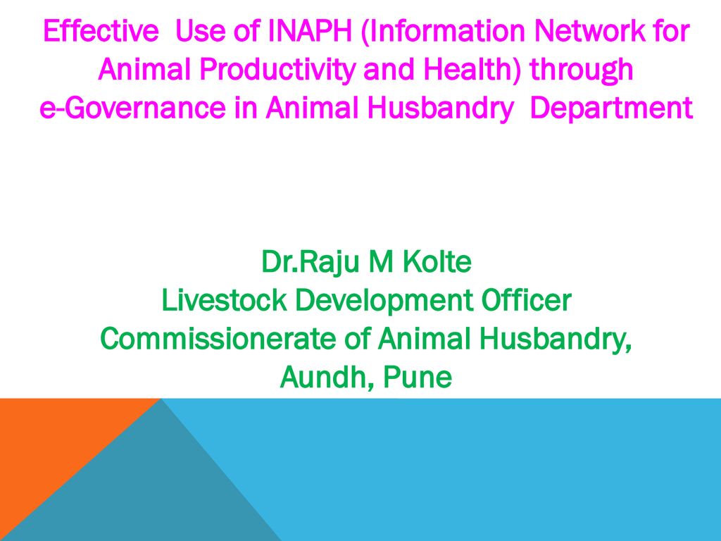 e-Governance in Animal Husbandry Department - ppt download e-Governance in Animal Husbandry Department - ppt download