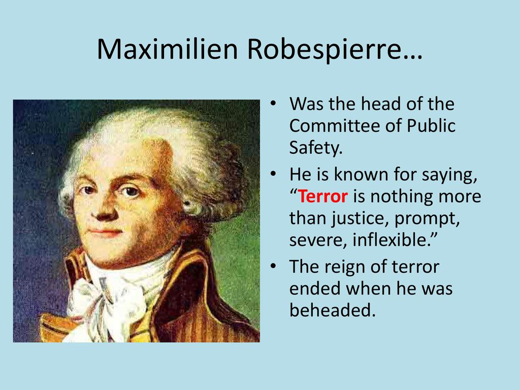 Maximilien Robespierre… - ppt download