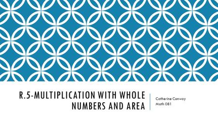 R.5-Multiplication with whole numbers and area