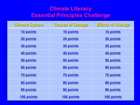 Essential Principles Challenge