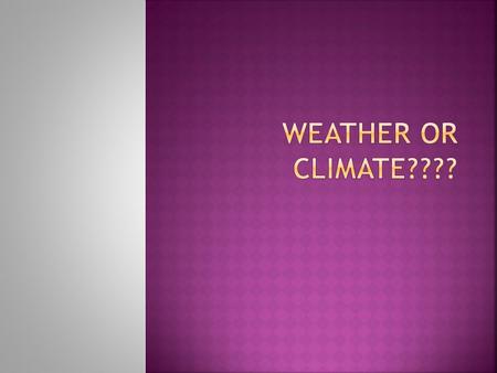 Question 1:  It is raining and 35 degrees outside.
