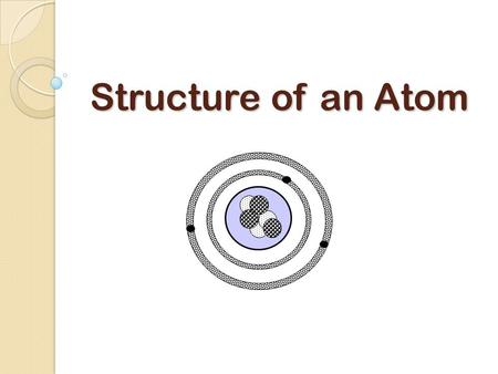 Structure of an Atom. What Is an Atom? An atom is often referred to as the building block of matter. Atoms have a nucleus surrounded by an electron cloud.