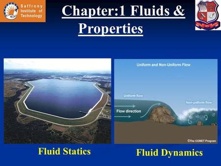 Chapter:1 Fluids & Properties