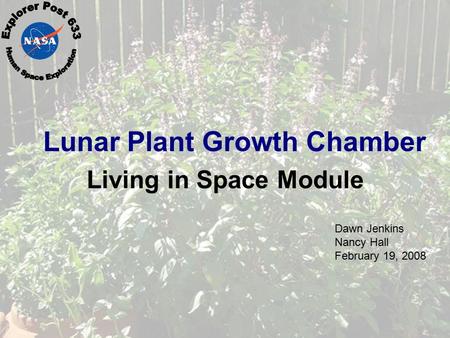 Lunar Plant Growth Chamber