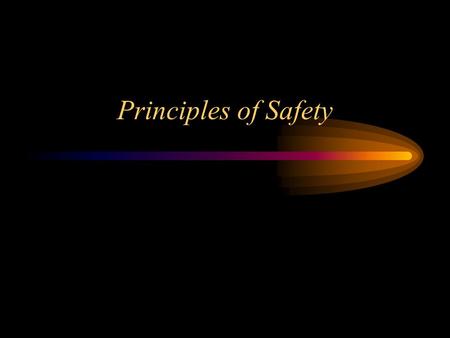 Principles of Safety. Introduction –Safety is no longer just the following of OSHA regulations –It is the coordination of all departments to produce the.