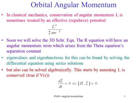 Orbital Angular Momentum