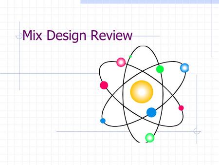 Mix Design Review.