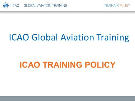 ICAO Global Aviation Training