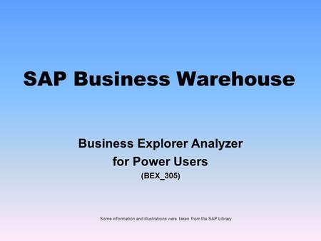 SAP Business Warehouse