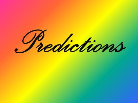 Predictions. A prediction (Latin præ-, before, and dicere, to say) or forecast is a statement about the way things will happen in the future, often.