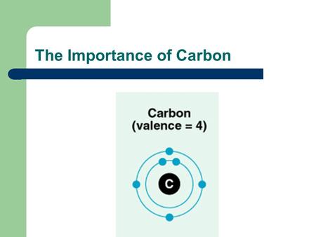 The Importance of Carbon