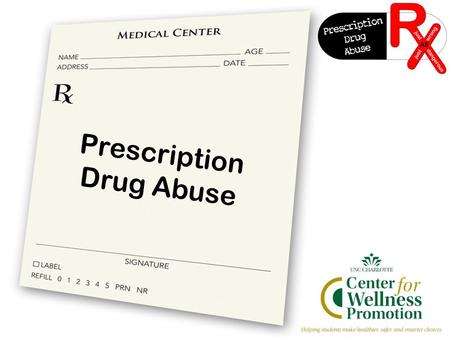Prescription Drug Abuse. What is prescription drug abuse? Taking drugs for reasons or in ways or amounts not intended by the doctor The use of drugs by.