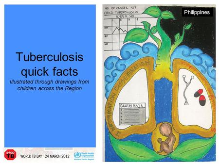 Tuberculosis quick facts Illustrated through drawings from children across the Region Philippines.