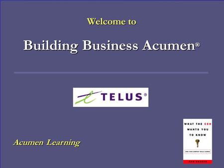 Building Business Acumen®