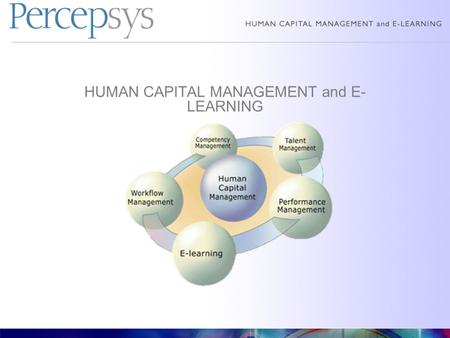 HUMAN CAPITAL MANAGEMENT and E- LEARNING. Why e-Learning: Pros and Cons of e-Learning vs. Class Room Learning What is required to develop such training.