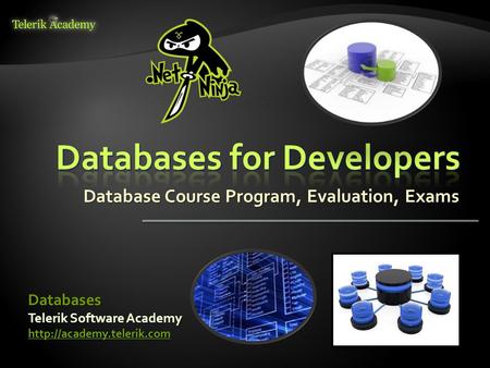 Database Course Program, Evaluation, Exams Telerik Software Academy  Databases.