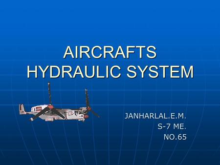 presentation hydraulic system