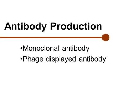 Monoclonal antibody Phage displayed antibody