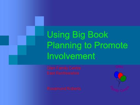 Using Big Book Planning to Promote Involvement.