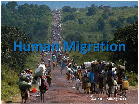 APHG Chapter 3 - Migration
