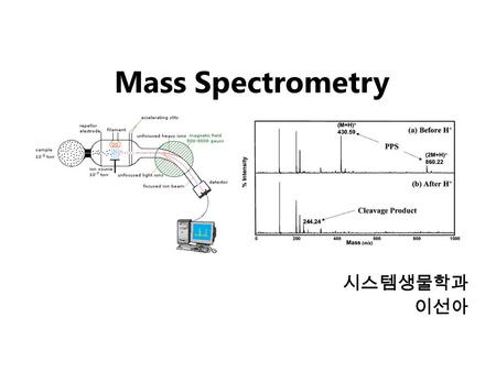 Mass Spectrometry 시스템생물학과 이선아 MS: Mass spectrometry의 준말