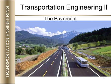 Transportation Engineering II