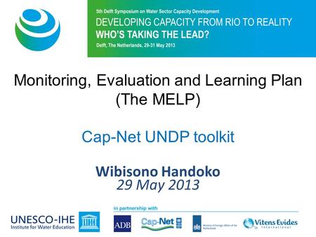Monitoring, Evaluation and Learning Plan
