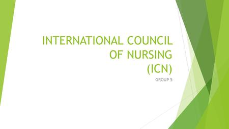 INTERNATIONAL COUNCIL OF NURSING (ICN)