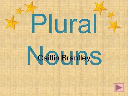 Plural Nouns Caitlin Brantley.