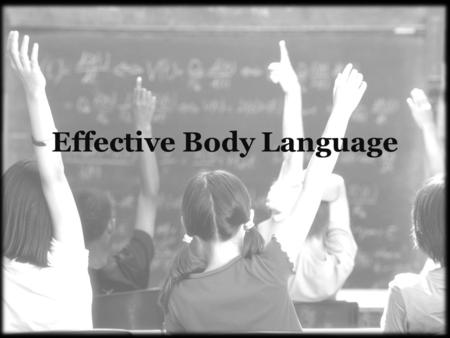 Effective Body Language