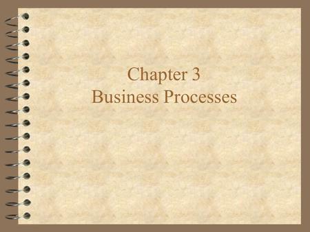 Chapter 3 Business Processes. Let’s quickly look at the Ford Payment case 4 What are the elements of the WCA? 4 Customer, product, business process, participants,