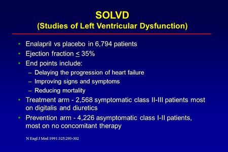 SOLVD (Studies of Left Ventricular Dysfunction)