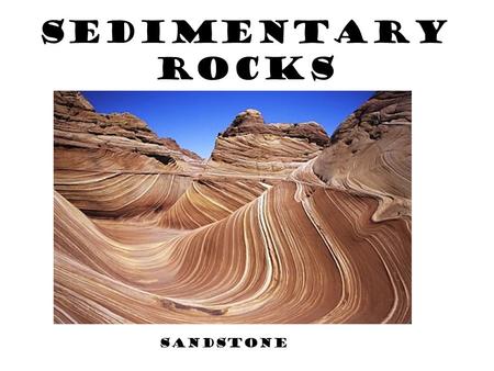 Sedimentary Rocks Sandstone.