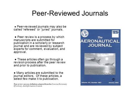 Peer-Reviewed Journals