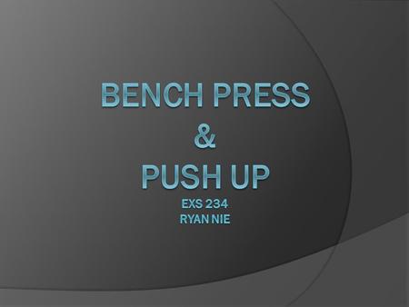 Introduction  The Bench Press is probably the most commonly used lift in the United States.  It is also a lift that is commonly executed poorly and.