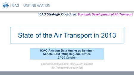 State of the Air Transport in 2013