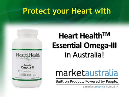 Heart Health TM Essential Omega-III in Australia! Protect your Heart with.