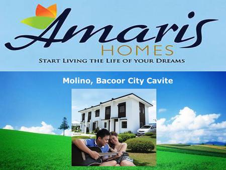 LOGO Molino, Bacoor City Cavite. Elyana 2-Storey Town House, Provision for 2 Bedroom 1 Toilet & Bath Lot Area: 36 sqm. Floor area: 46 sqm.