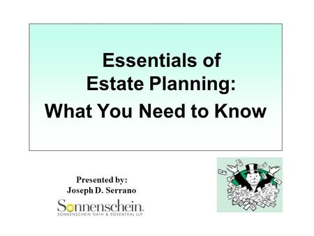 Essentials of Estate Planning:
