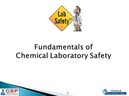 11 Fundamentals of Chemical Laboratory Safety. 22 References “Safety in Academic Laboratories, Vol.1 & 2,” American Chemical Society, Washington DC, 2003,