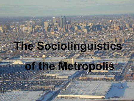 The Sociolinguistics of the Metropolis. It is a well-known fact that small cities are friendlier than big ones. But are they? Our research on street life.